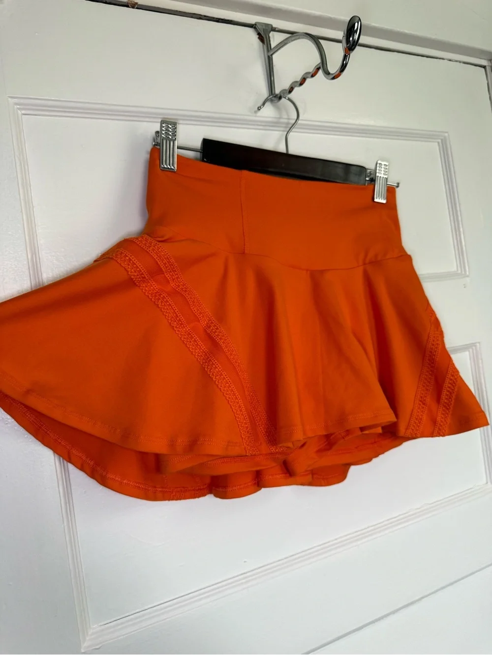 FP Movement Pleats & Thank You Orange Athletic Tennis Skort Preppy Sporty XS